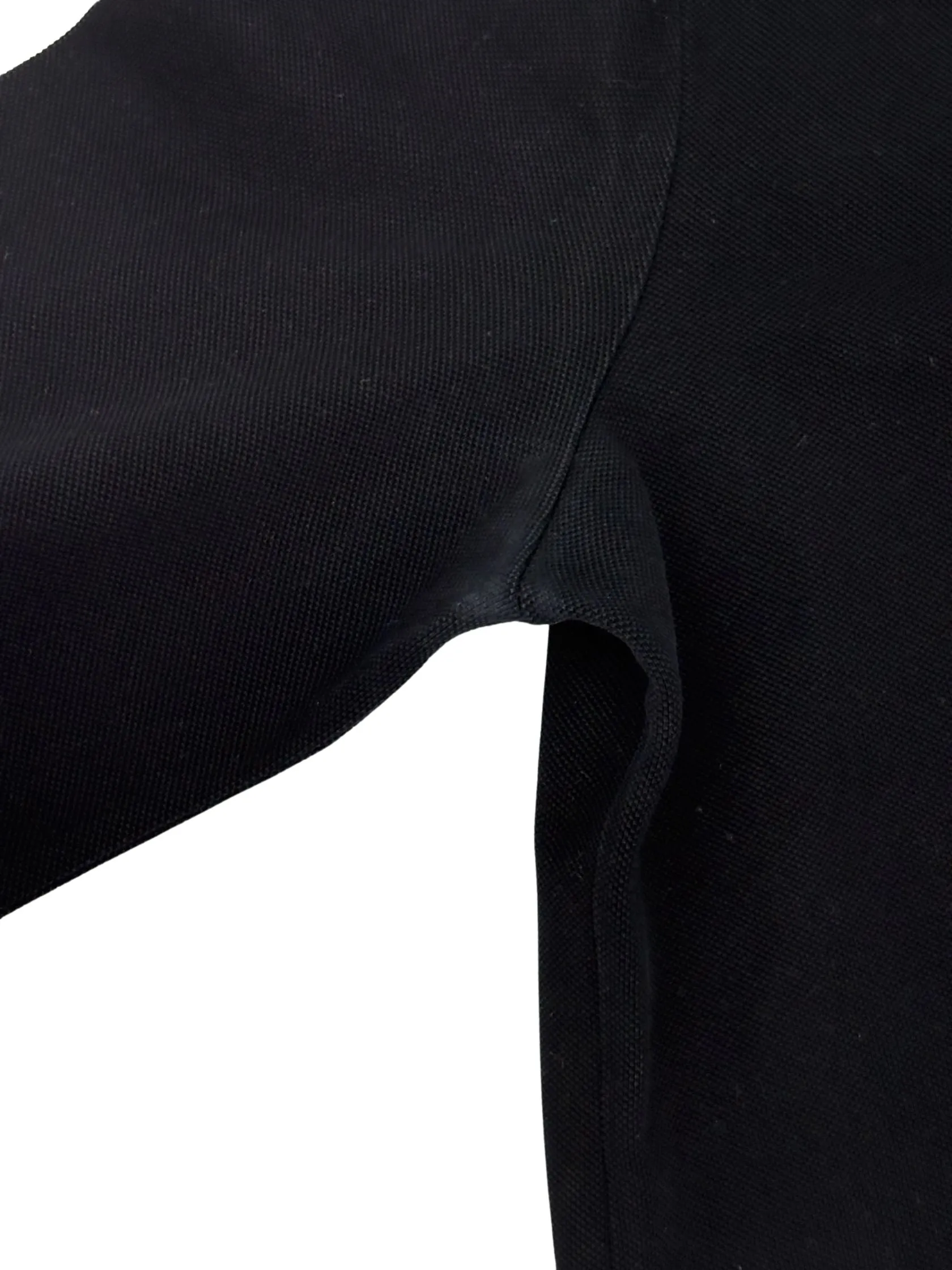 Moncler Maglia Manica Lunga Long Sleeved Polo Shirt - Black