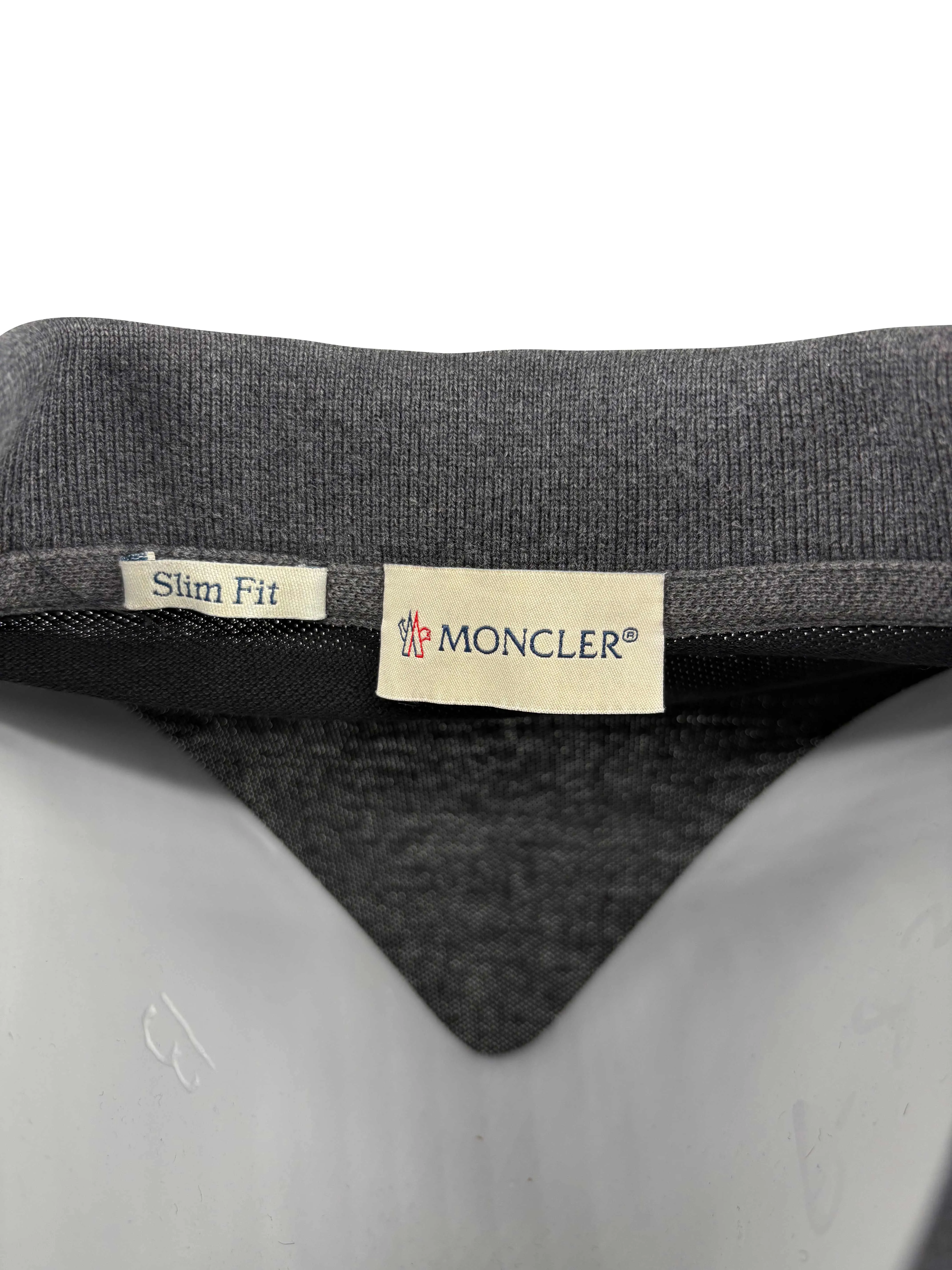 Moncler Maglia Manica Lunga Long Sleeved Polo Shirt - Black