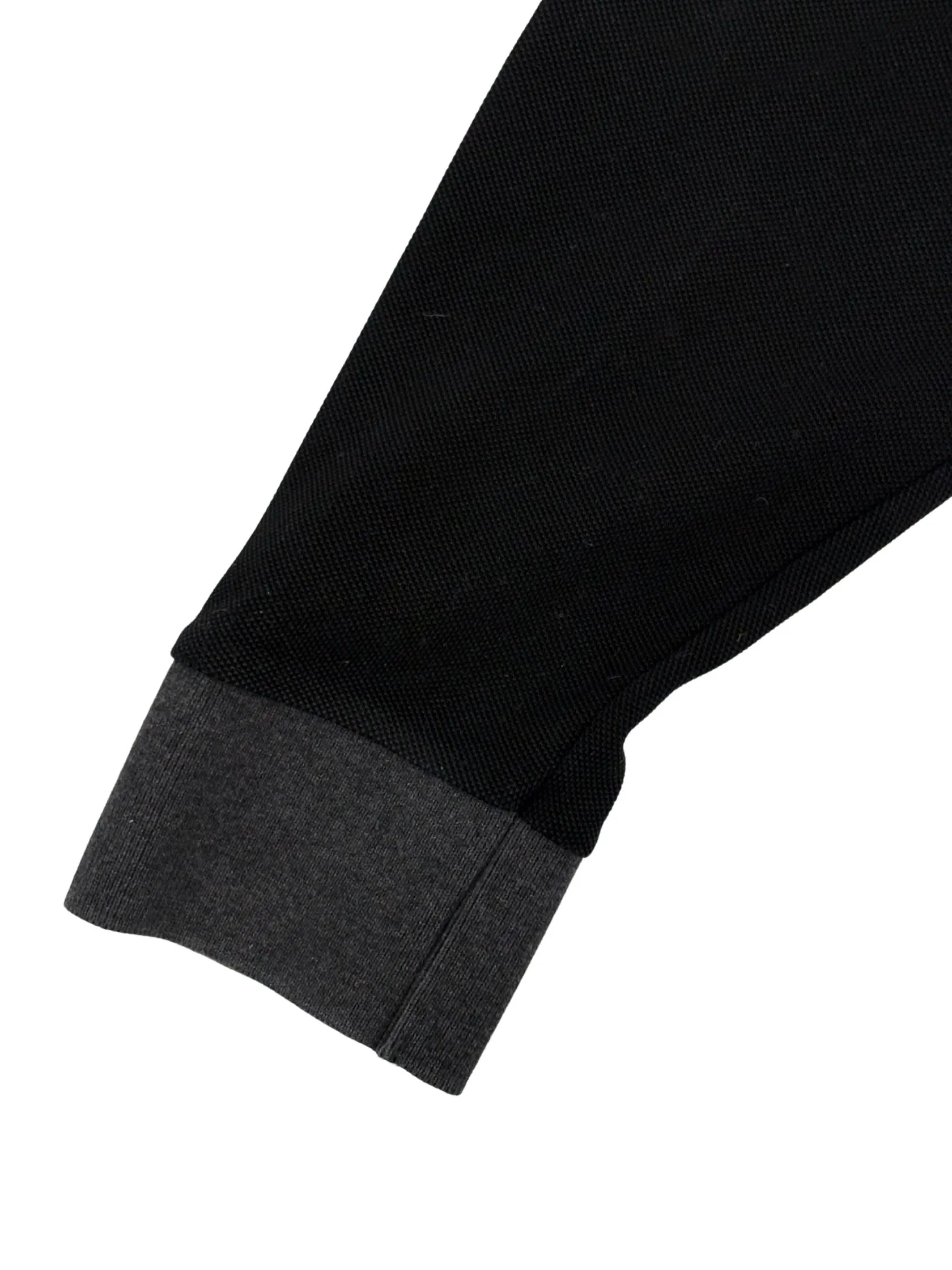 Moncler Maglia Manica Lunga Long Sleeved Polo Shirt - Black