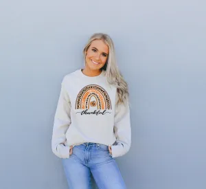 Monogrammed Thankful Crewneck Sweatshirt