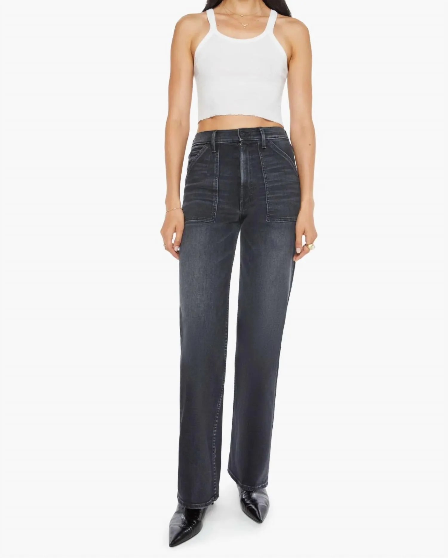 Mother - Patch Maven Sneak High-rise Jeans