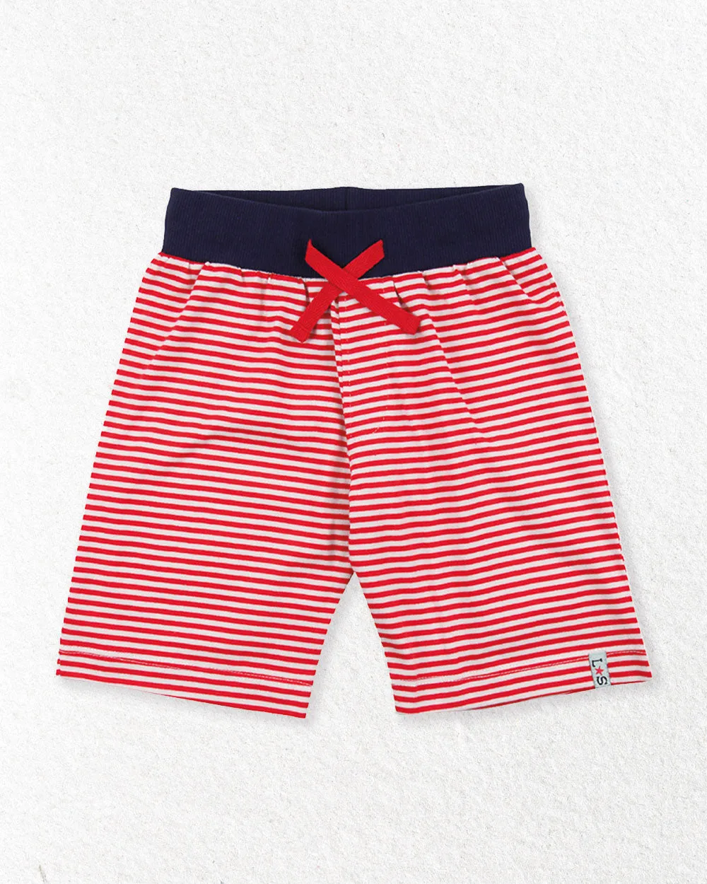 Multicoloured Happy Ice Cream And Stripe Print Short - 2 Pack