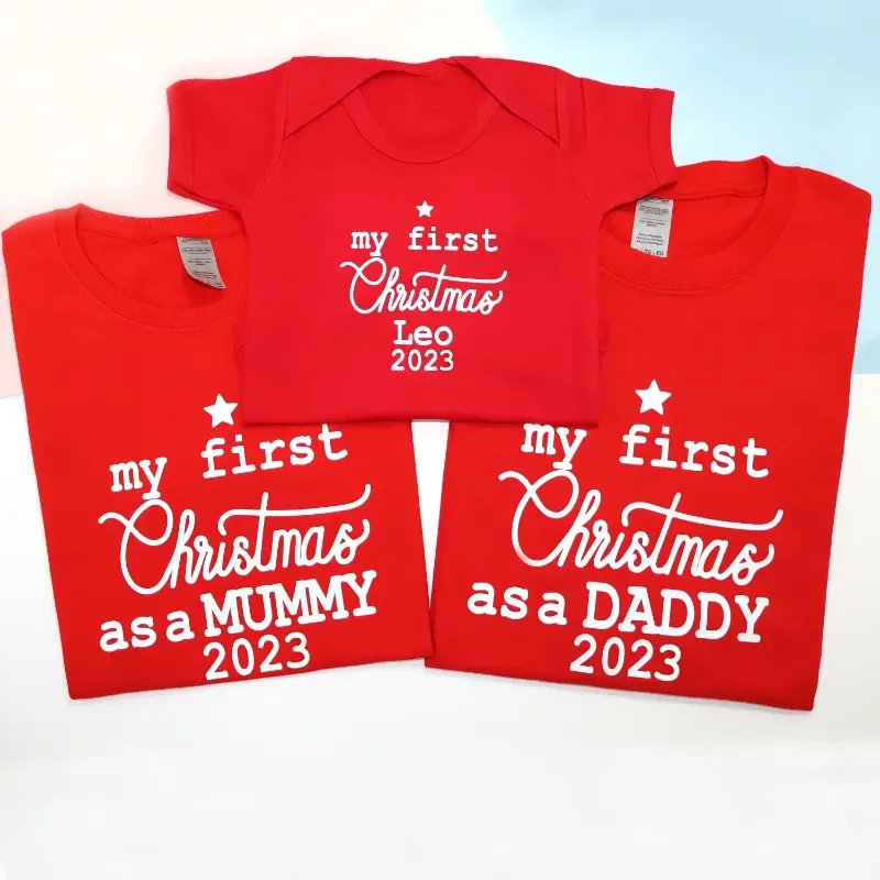 My first Christmas T-shirts