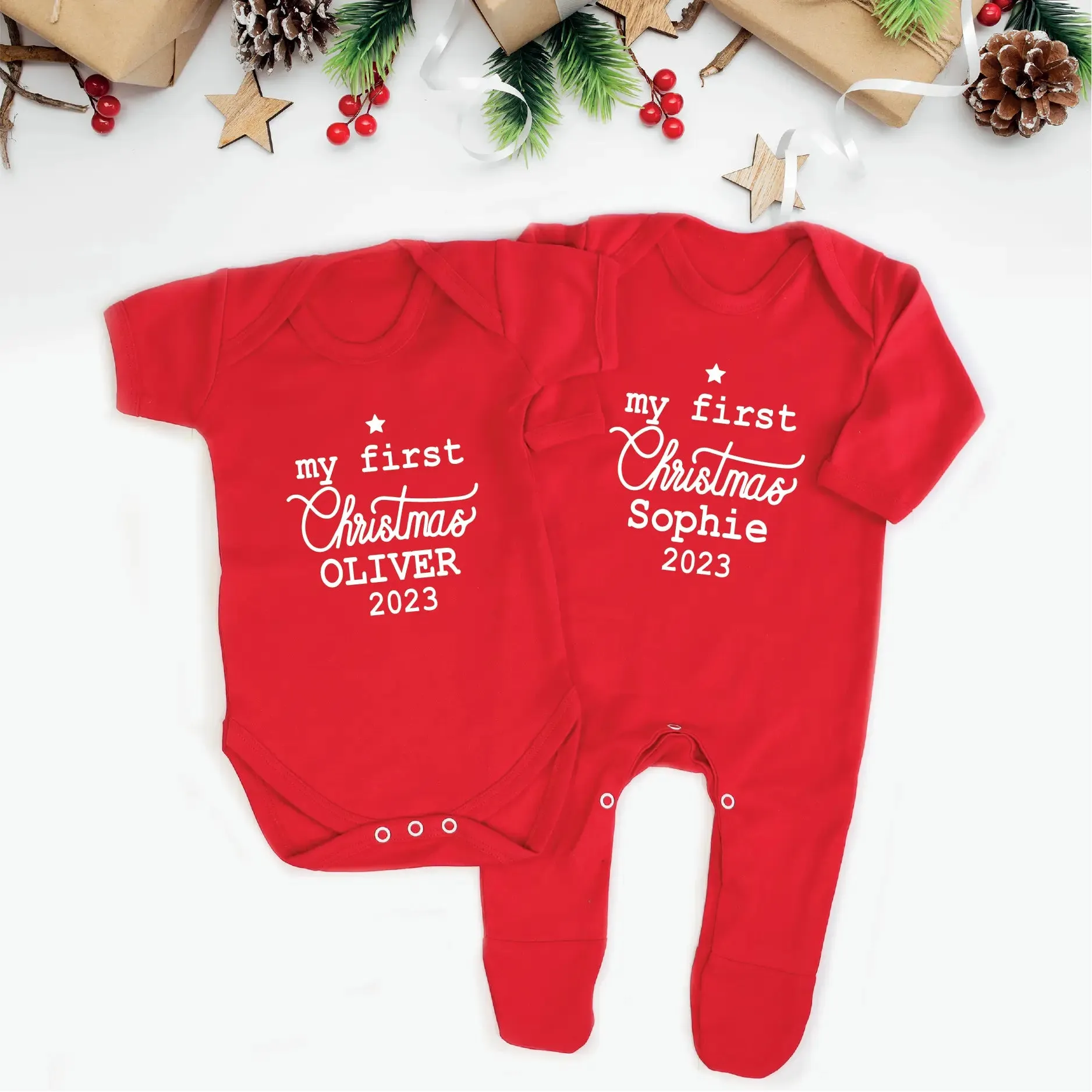 My first Christmas T-shirts