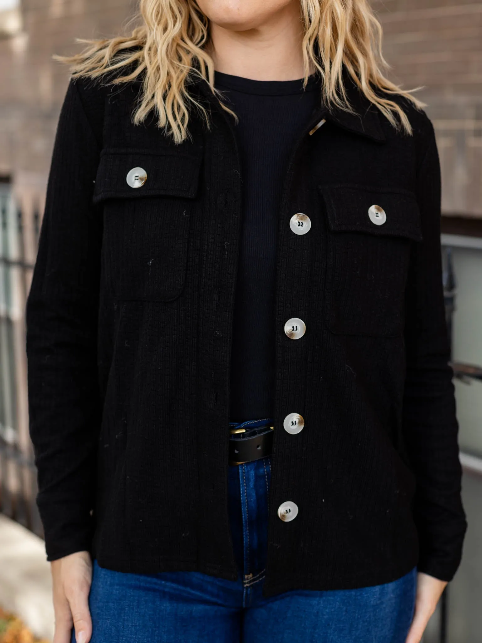 Mystree Classic Button Down Thermal Jacket