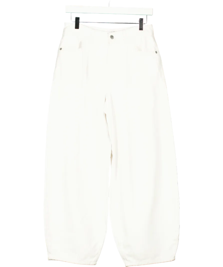 NA-KD White Barrel Jeans W36
