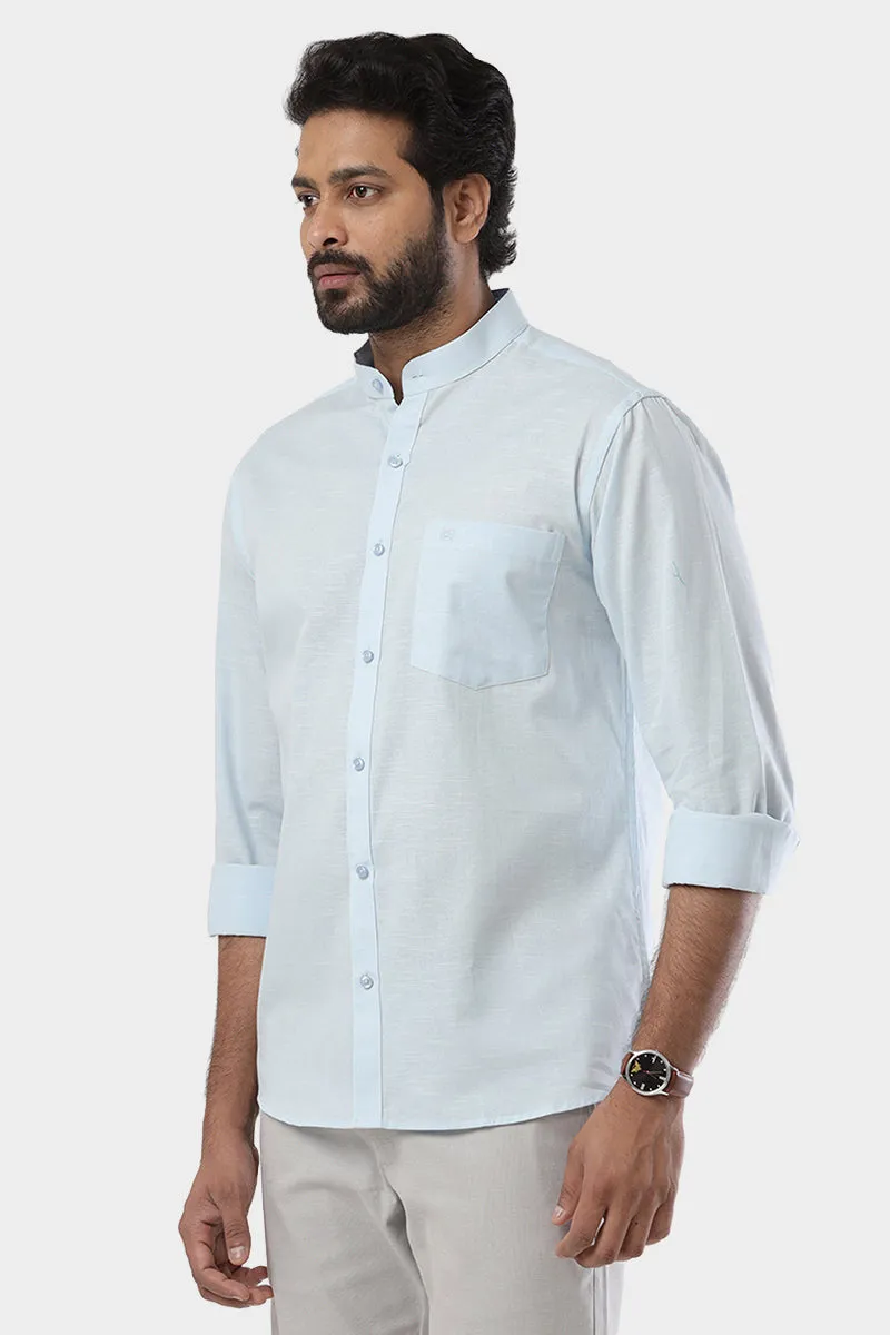 Neo - Light Blue Formal Shirt For Men | Ariser