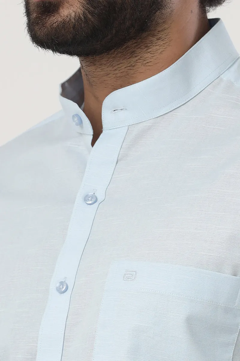 Neo - Light Blue Formal Shirt For Men | Ariser