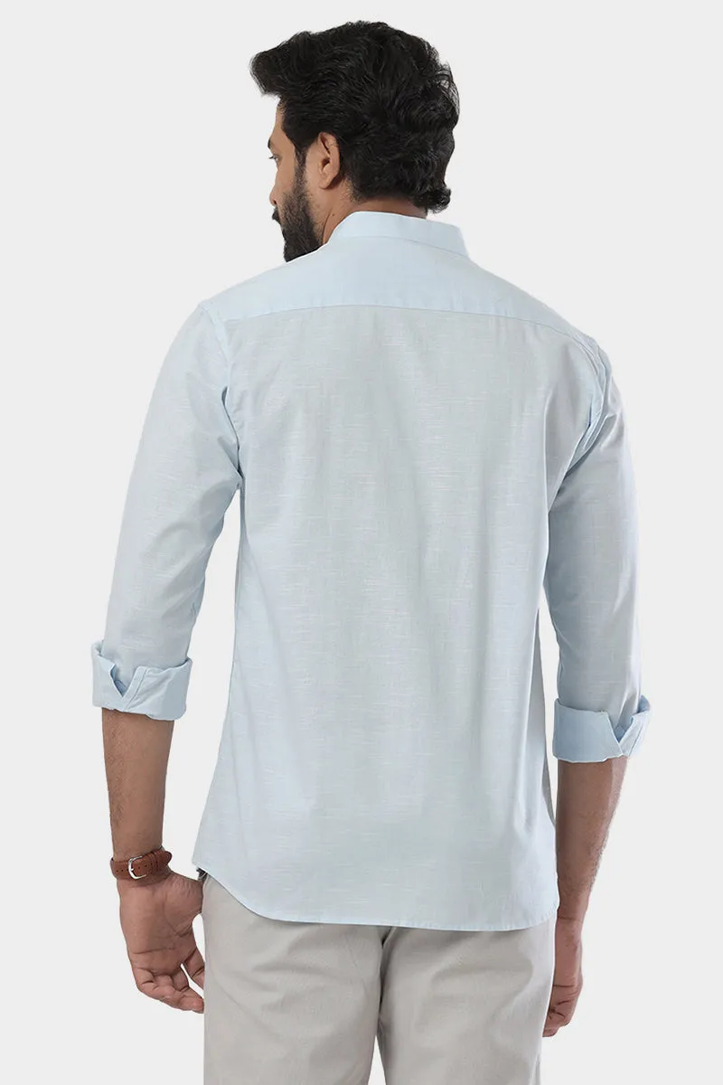 Neo - Light Blue Formal Shirt For Men | Ariser