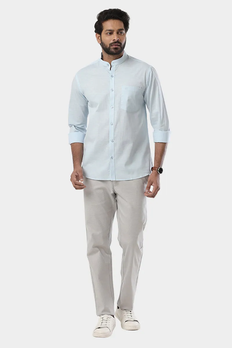 Neo - Light Blue Formal Shirt For Men | Ariser