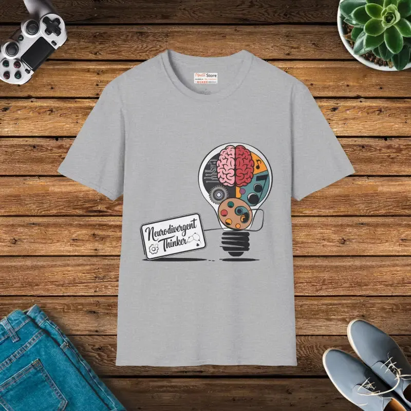 Neurodivergent Thinker Unisex Softstyle Tee Cool Vibe