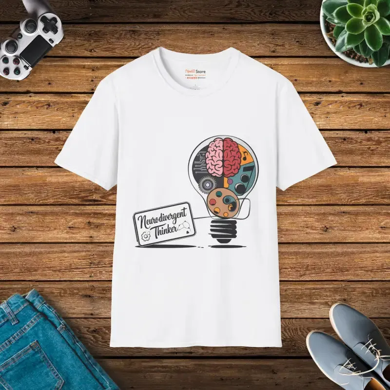 Neurodivergent Thinker Unisex Softstyle Tee Cool Vibe