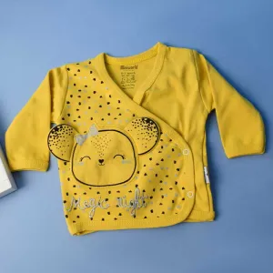 New Born Baby Set Gift Pack Box Zero With Head Cap, Soaks And Cartoon Tattoo Shirt