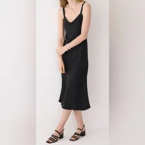 NEW J Crew Gwyneth V-neck slip dress in cupro blend!!!