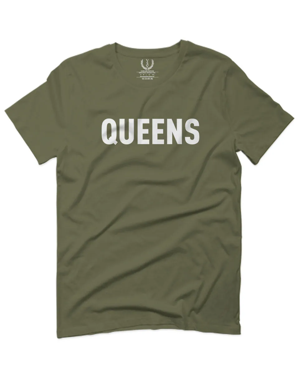 New York Queens NYC Cool City Hipster Lennon Street wear For men T Shirt