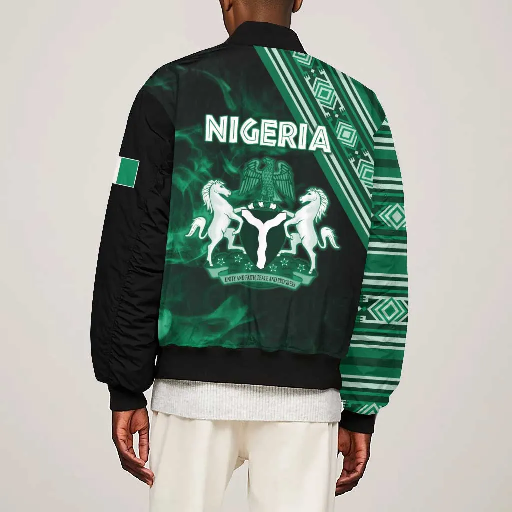 Nigeria Yoruba Festival Bomber Jacket Eko Spirit Eyo Masquerade LT05