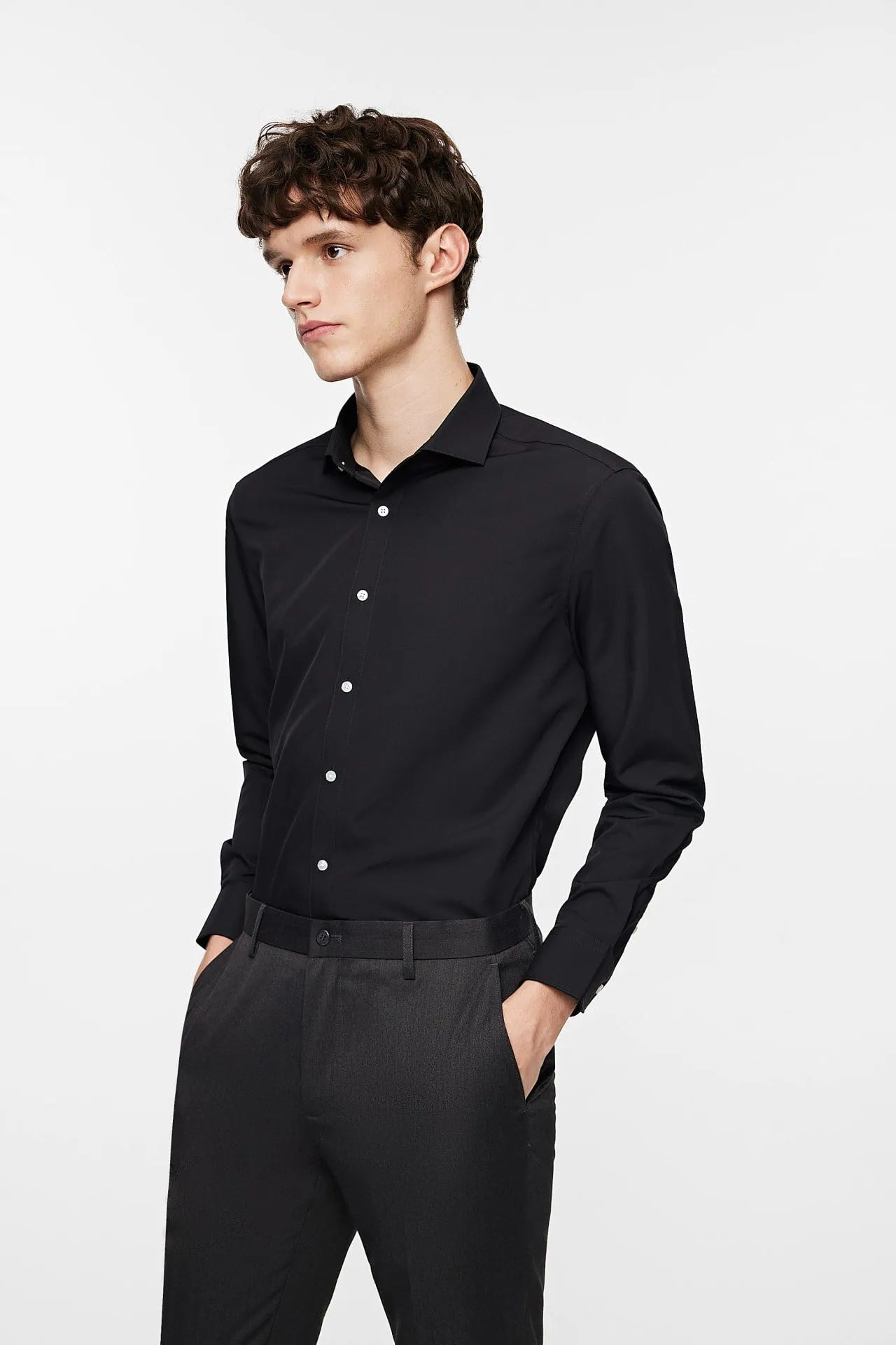 Non-Iron Dry Smart Fit Poplin Shirt