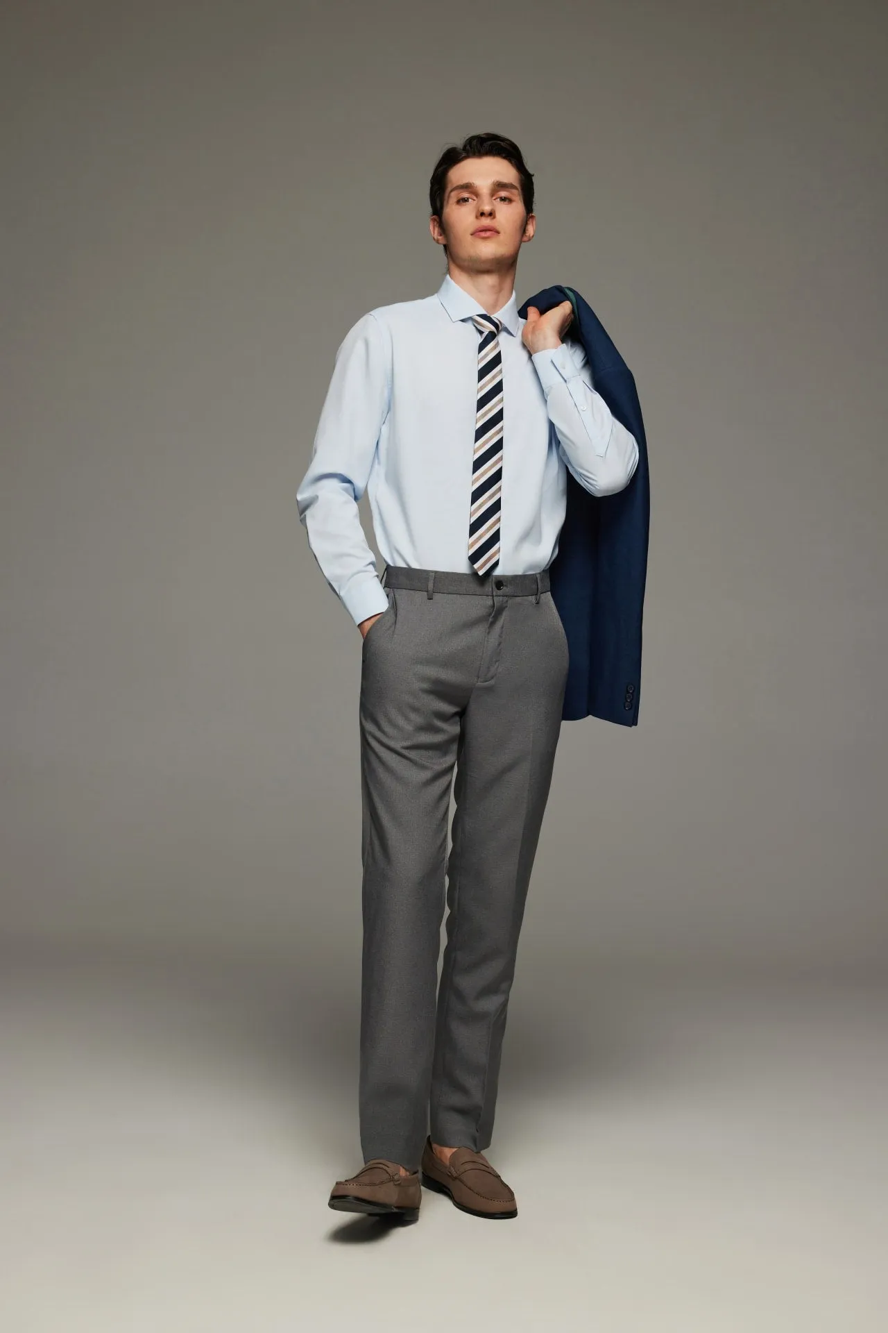 Non-Iron Dry Smart Fit Poplin Shirt