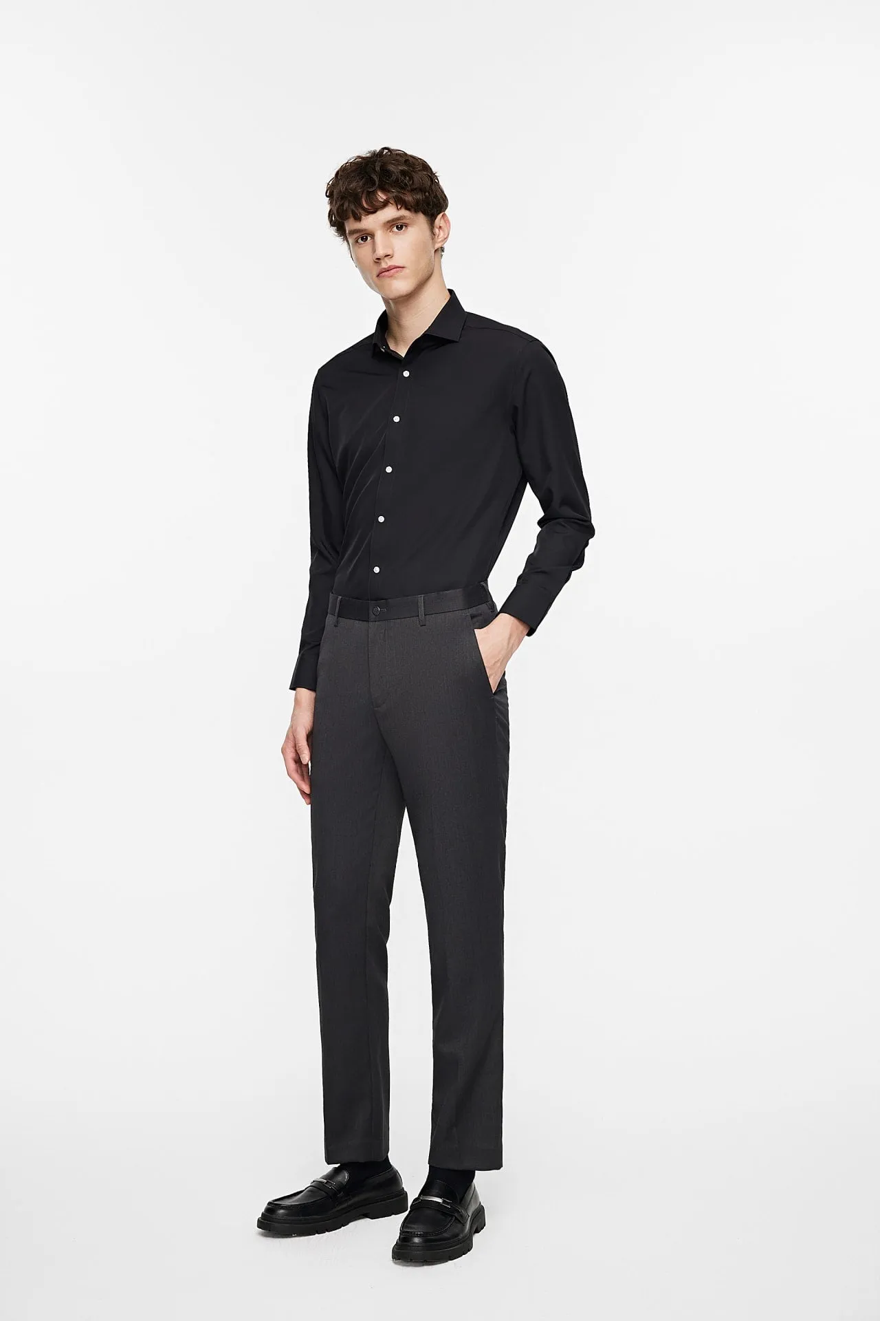 Non-Iron Dry Smart Fit Poplin Shirt
