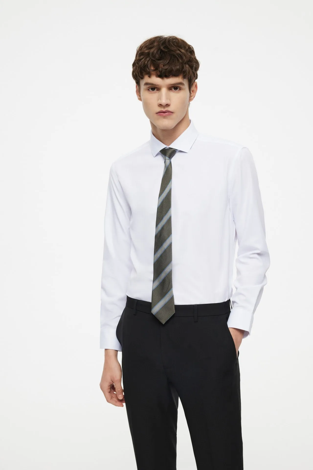 Non-Iron Dry Smart Fit Poplin Shirt