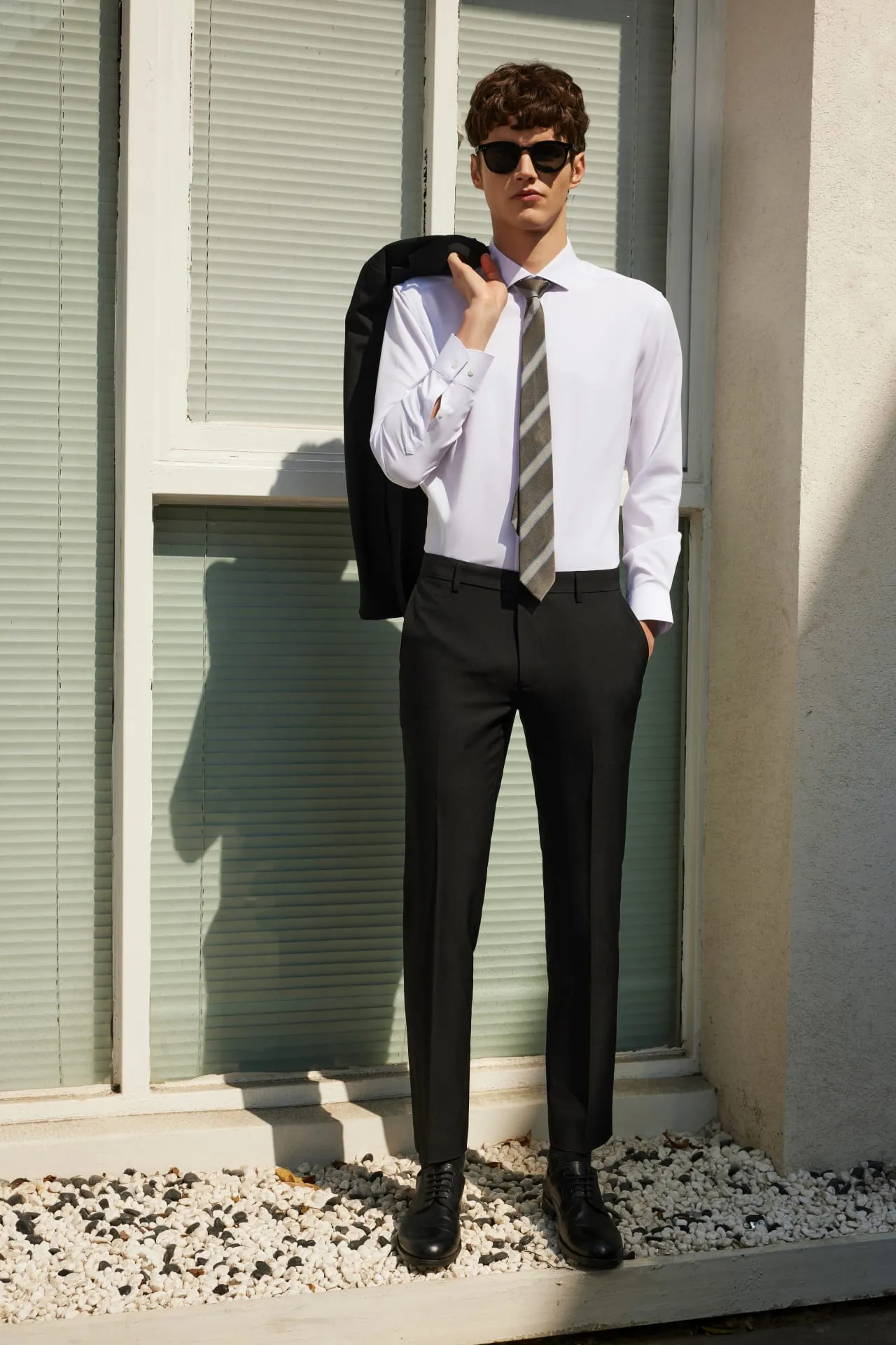 Non-Iron Dry Smart Fit Poplin Shirt