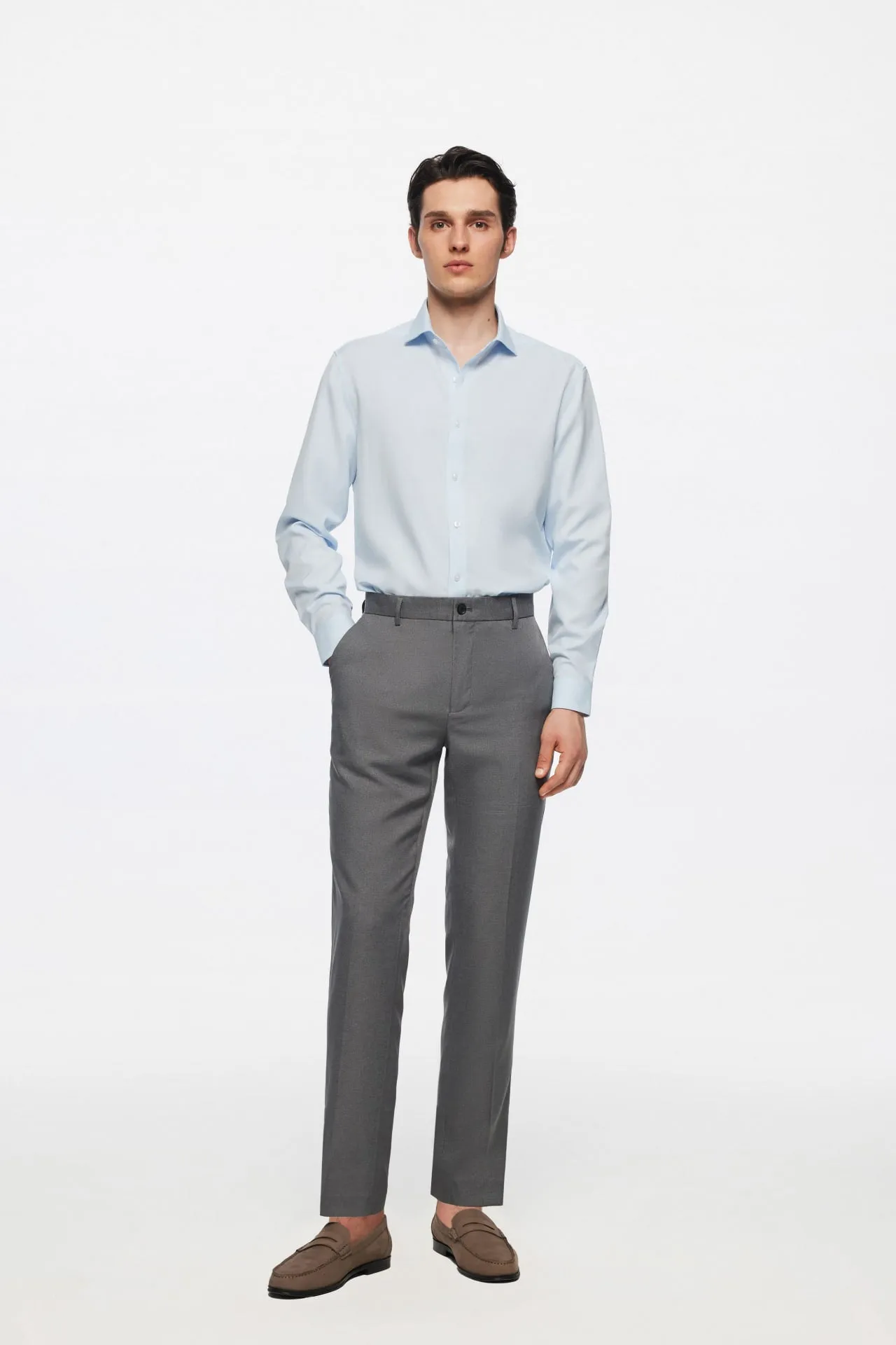 Non-Iron Dry Smart Fit Poplin Shirt