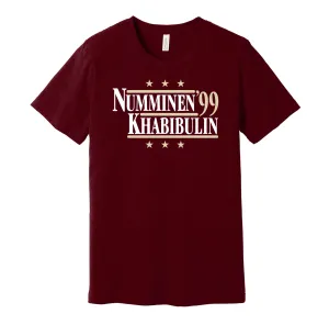 Numminen & Khabibulin '99 - Phoenix Coyotes Legends Political Campaign Parody T-Shirt - Hyper Than Hype Shirts