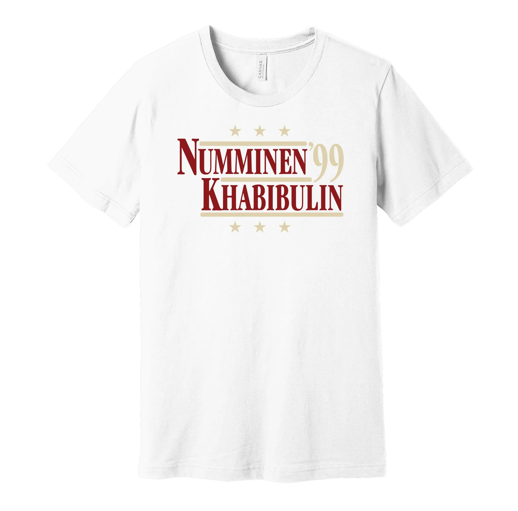 Numminen & Khabibulin '99 - Phoenix Coyotes Legends Political Campaign Parody T-Shirt - Hyper Than Hype Shirts