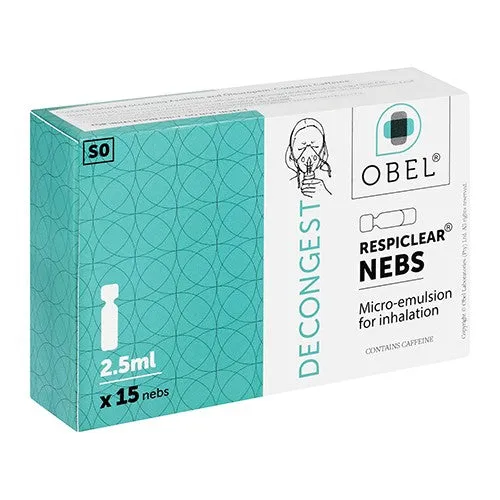 Obel Respiclear Decongest Nebs 2.5ml X 15