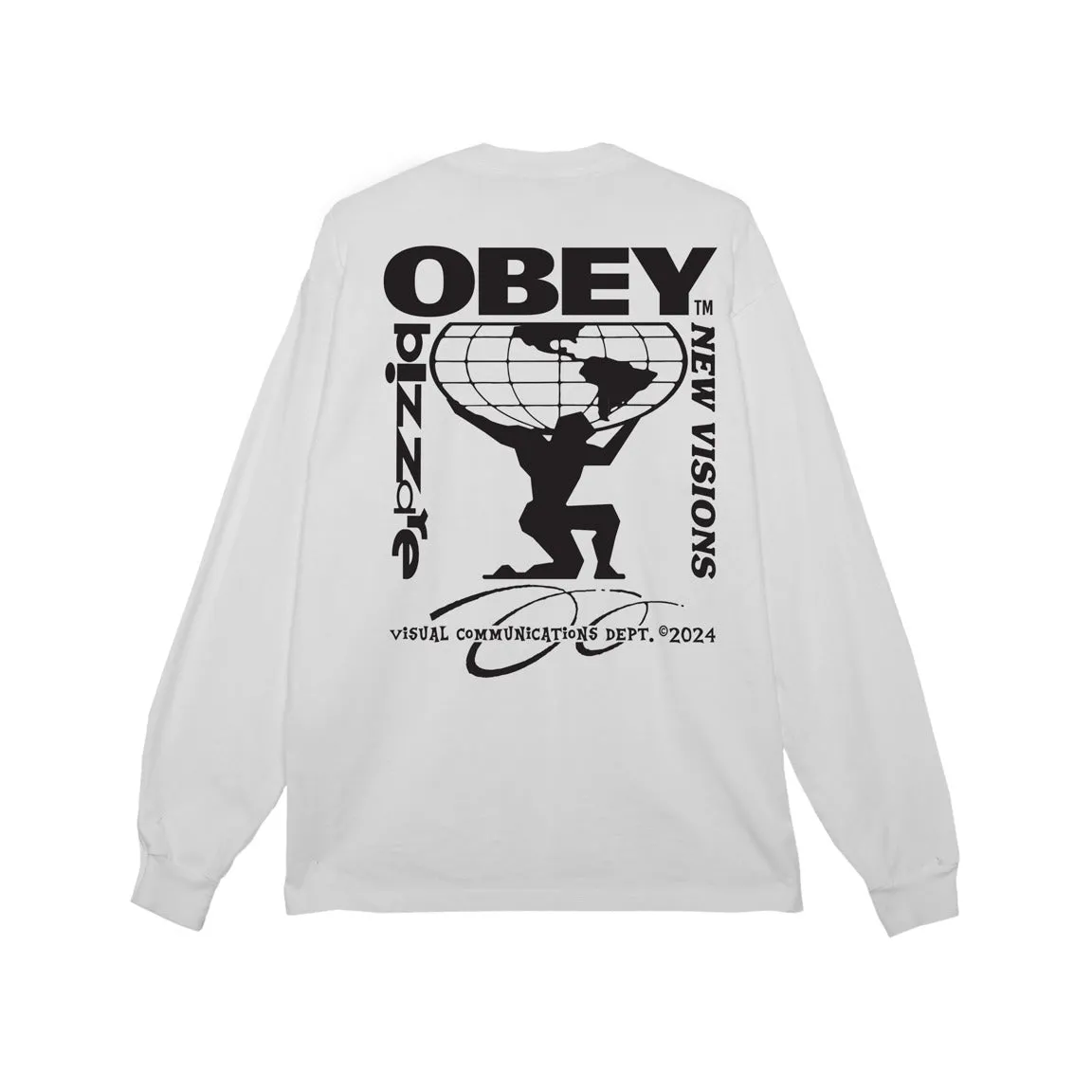 Obey bizzare new visions heavyweight classic LS tee