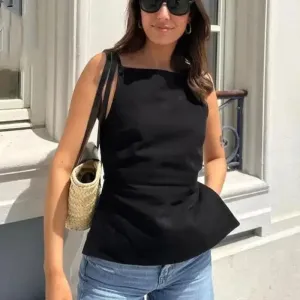 Obsidian Phoenix Backless Crop Top - Black/White, Sleeveless with Thin Straps, Sexy Party Streetwear Summer Style