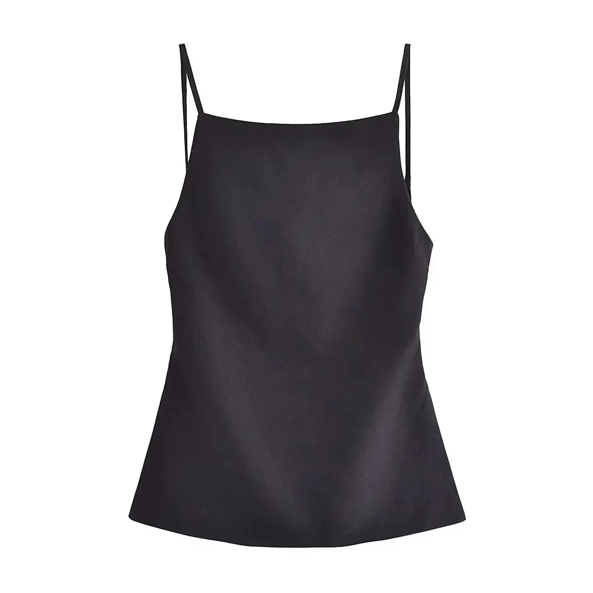 Obsidian Phoenix Backless Crop Top - Black/White, Sleeveless with Thin Straps, Sexy Party Streetwear Summer Style