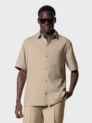 Off The Pitch Club Smart Shirt | Sand