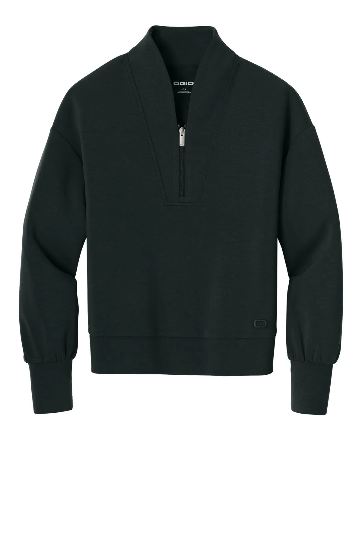 OGIO Women's Transcend 1/4-Zip LOG861 Blacktop