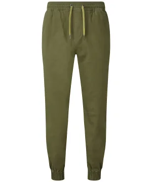Olive - Men's twill jogger