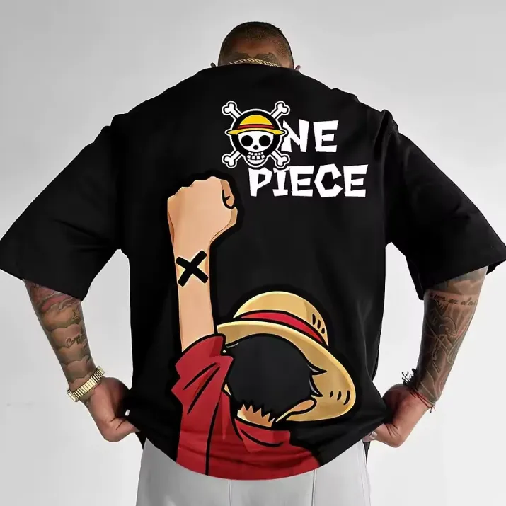 One Piece - Luffy - Anime T-shirt (Unisex) round-neck