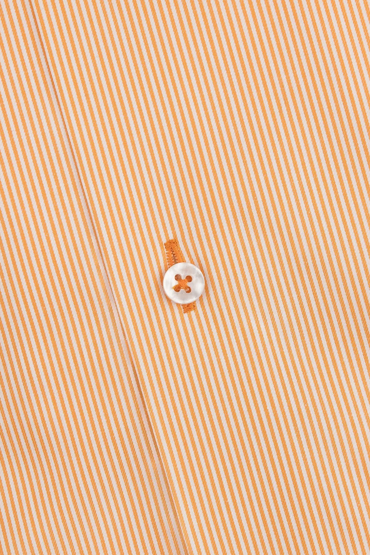 Orange striped regular fit shirt with contrast details