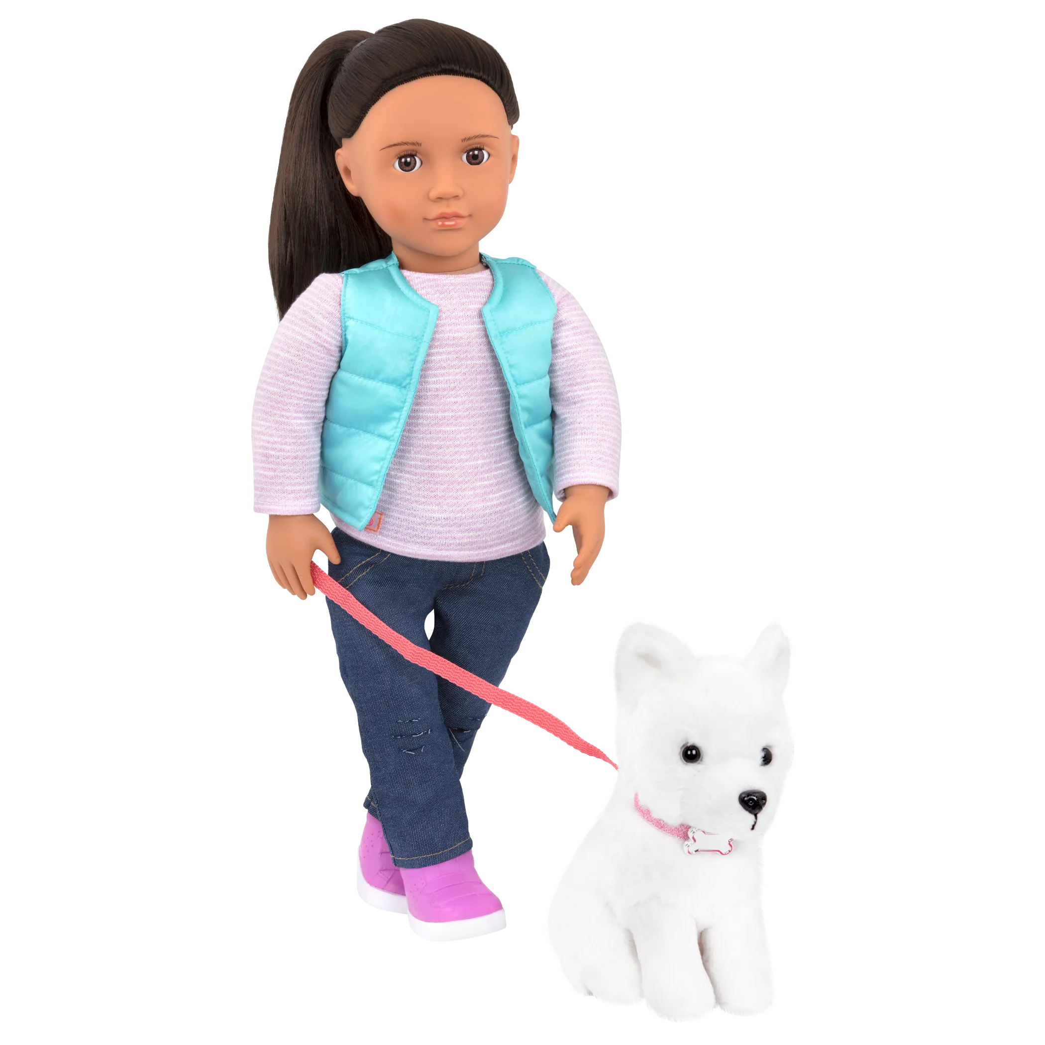 Our Generation Professional Dog Trainer Doll Cassie with Pet Dog