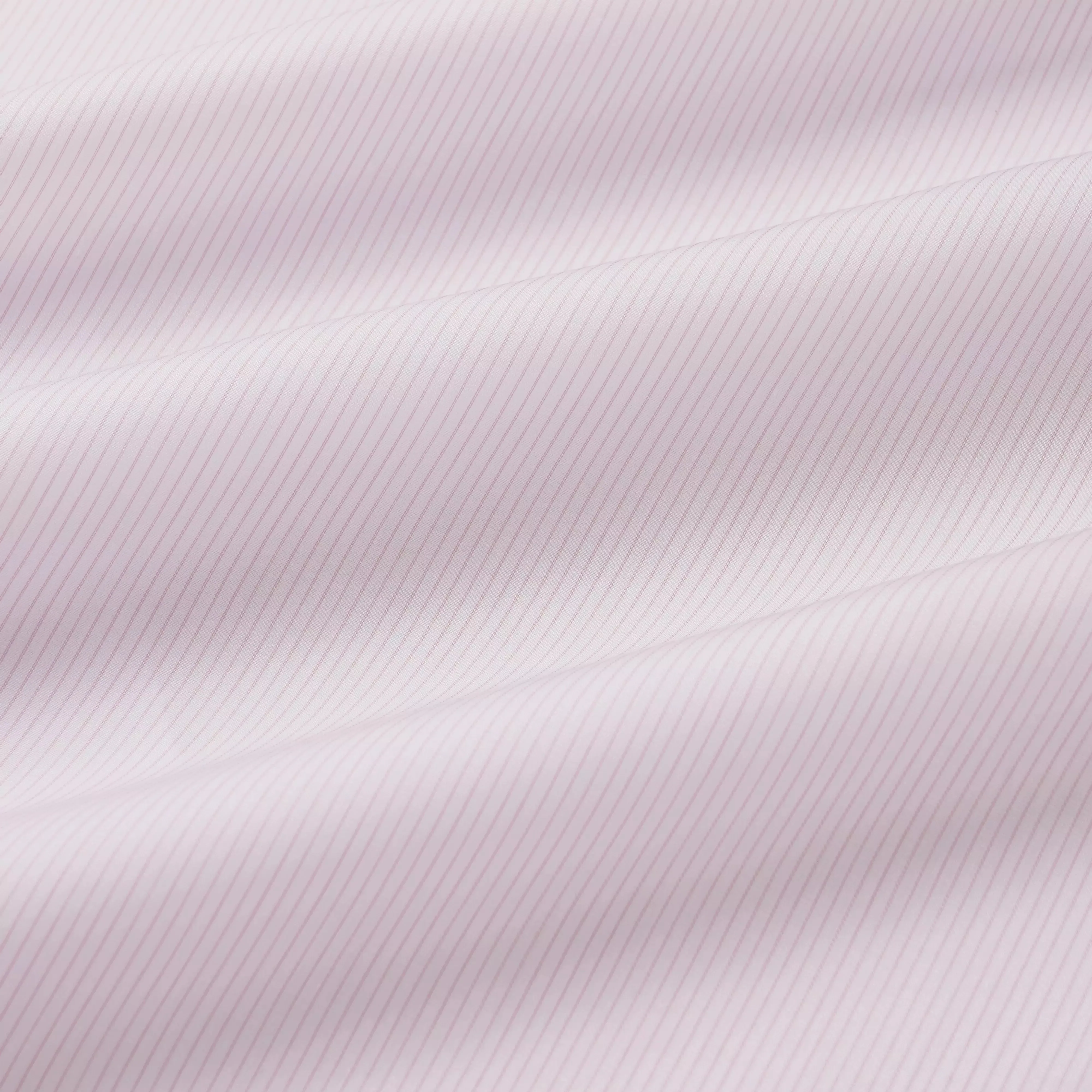 Pale Pink & White Tailored Fit Precise Hairline Stripe Formal Shirt