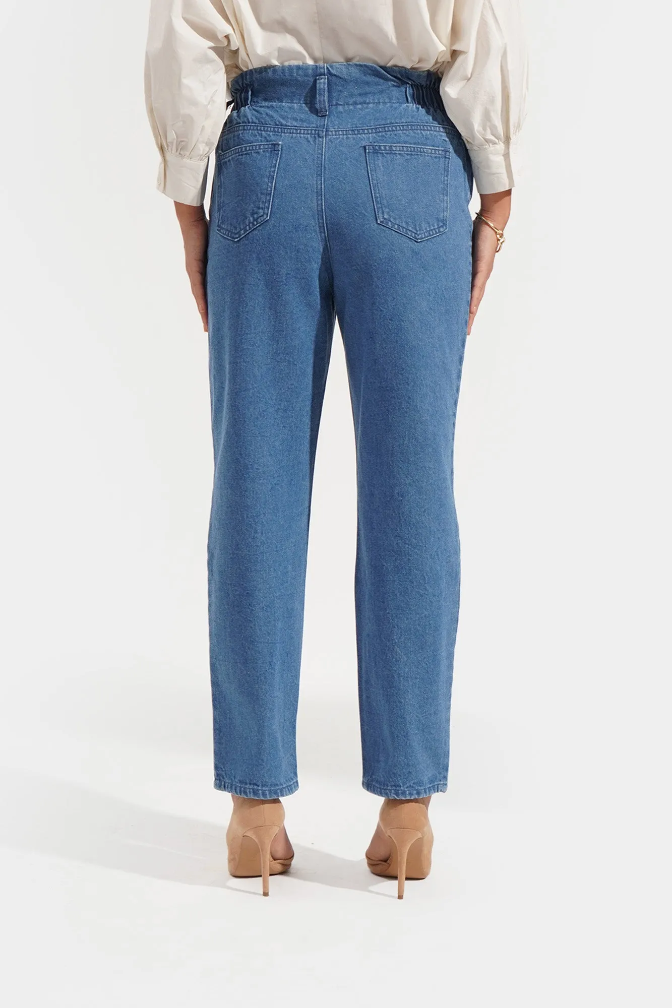 Paperbag Slim Fit  Cozy Jeans