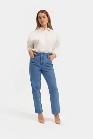 Paperbag Slim Fit  Cozy Jeans