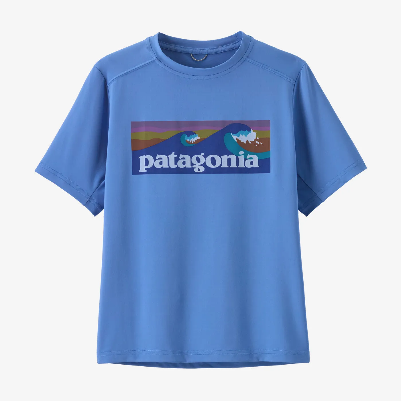 Patagonia - K's Cap SW T-Shirt - Boardshort Logo: Abundant Blue
