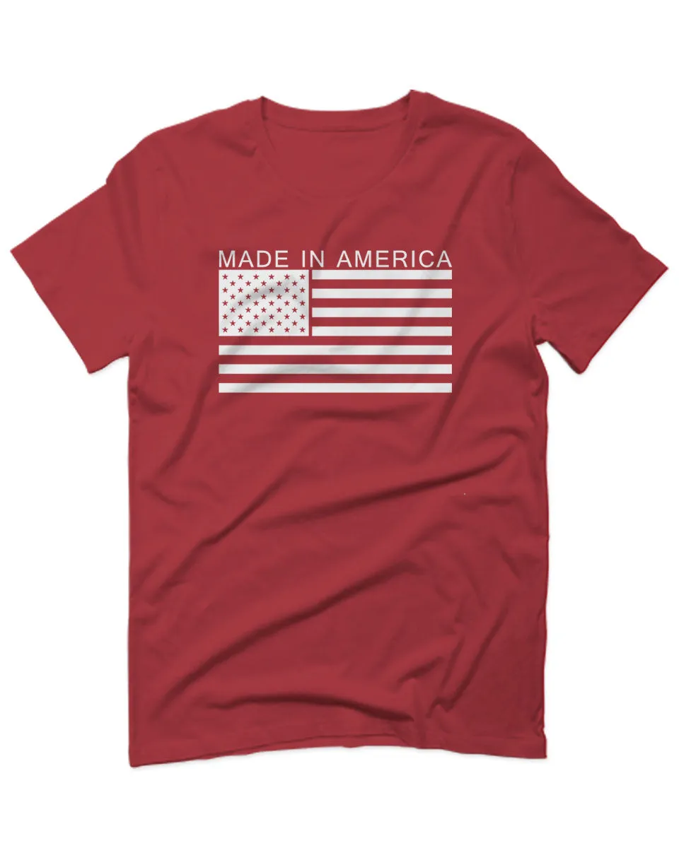 Patriotic American Proud Made in USA United States America Flag For men T Shirt