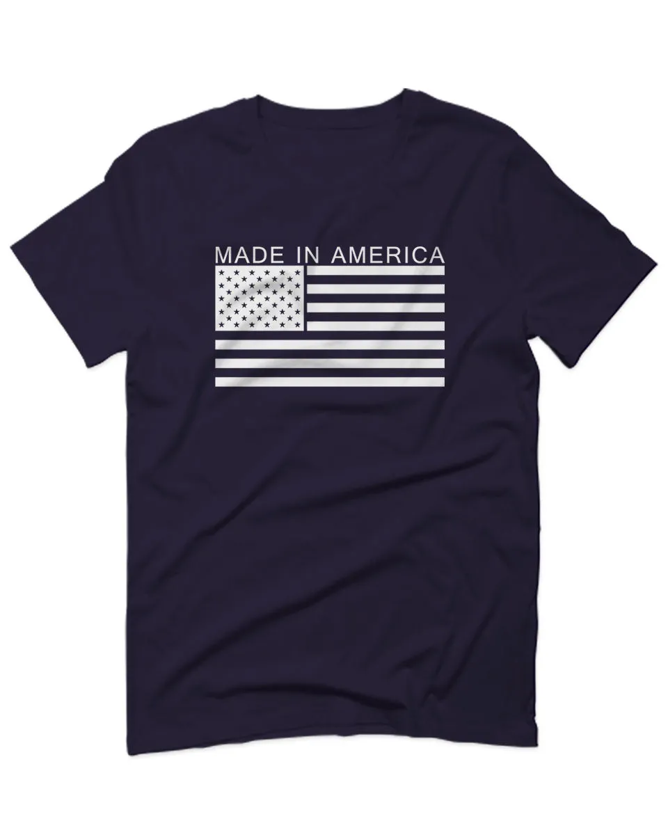 Patriotic American Proud Made in USA United States America Flag For men T Shirt