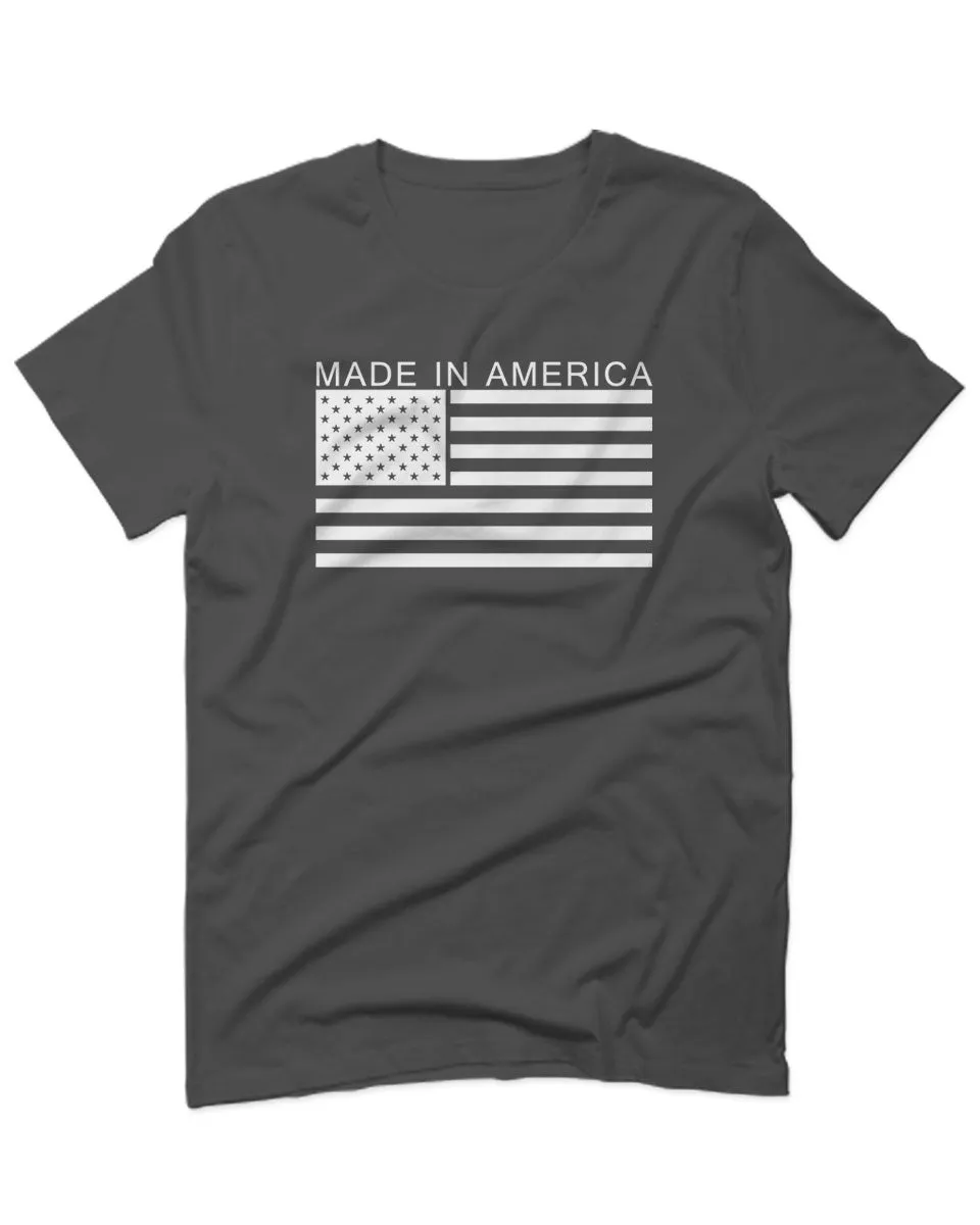 Patriotic American Proud Made in USA United States America Flag For men T Shirt