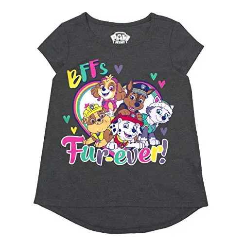 Paw Patrol T-Shirts 3-Pack for Girls and Toddlers (Nickelodeon, Pink, Size 5)