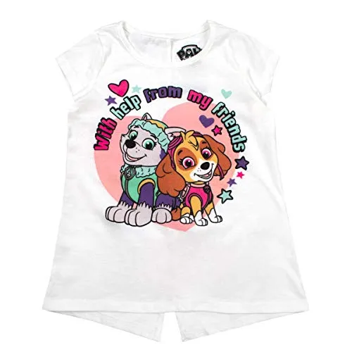 Paw Patrol T-Shirts 3-Pack for Girls and Toddlers (Nickelodeon, Pink, Size 5)