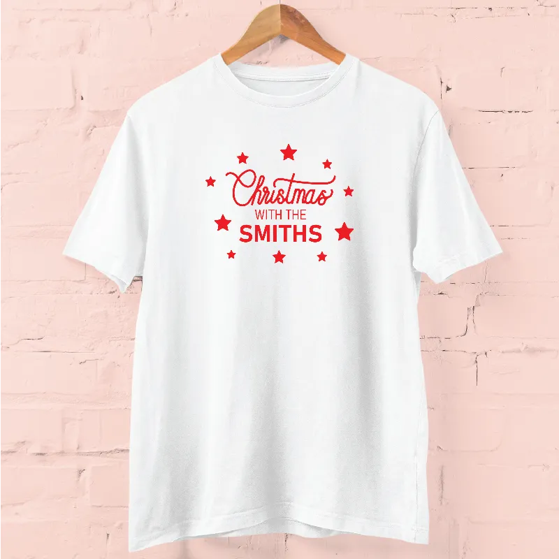 Personalised Christmas With Matching Family T-shirts