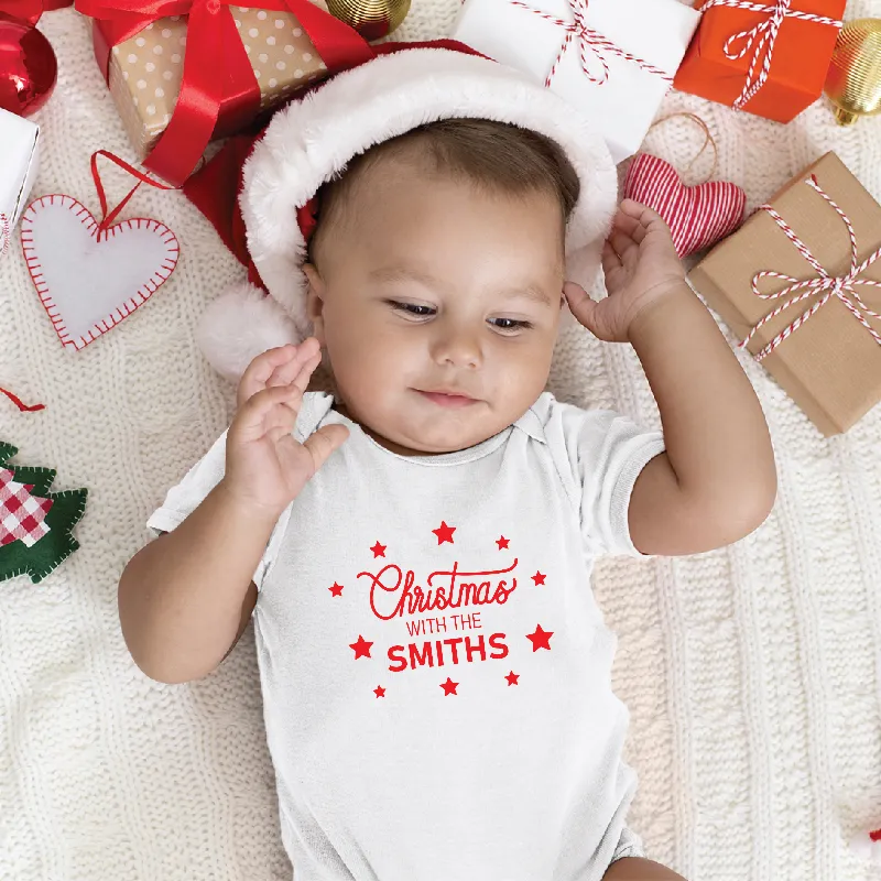 Personalised Christmas With Matching Family T-shirts