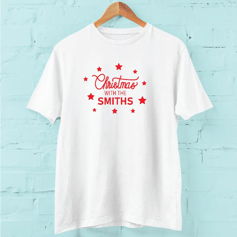 Personalised Christmas With Matching Family T-shirts